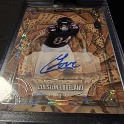 Wild Card 2025 5 Card Draw Colston Loveland Rookie Auto 5CDCL-CLA /2 - Image 3