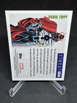 2026 Topps Finest Fantastic Four 4 Doom 2099 Black Refractor /10 Phenoms TF-027 - Image 2