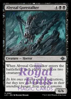 Abyssal Gorestalker 4x FOIL Lost Caverns of Ixalan MTG LCI Uncommon MINT black - Image 1