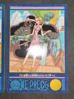 One Piece Nami Visual Adventure Card No. 131 99 lot Bandai 2001 Carddass eb263 - Image 3