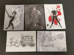 1997 Bandai Final Fantasy VII 7 Carddass Masters Amano Illustration Lot eb387 - Image 1