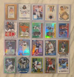 Topps Autograph Relic Serial Numbered Parallel 20 Card Lot - Image 1