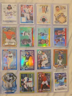 Topps Autograph Relic Serial Numbered Parallel 20 Card Lot - Image 3