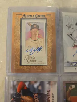 Topps Autograph Relic Serial Numbered Parallel 20 Card Lot - Image 4