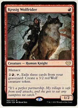 Kessig Wolfrider - #165-MTG-Innistrad: Crimson Vow (VOW)-Regular-LP - Image 1