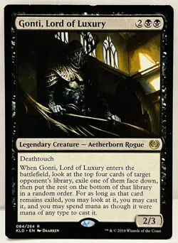Gonti, Lord of Luxury -#84-MTG-Kaladesh (KLD)-Regular-MP - Image 1