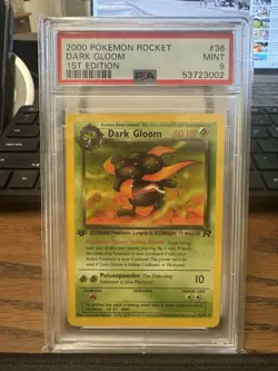 2000 Pokemon Team Rocket Dark Gloom #36 1st Edition PSA 9 Mint - Image 1