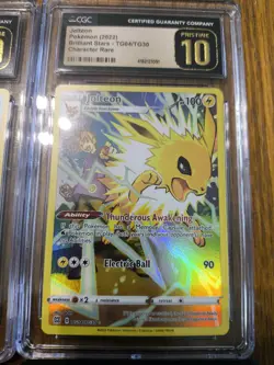 Pokemon CGC Pristine 10 Jolteon Tg04/Tg30 Low Pop - Image 1