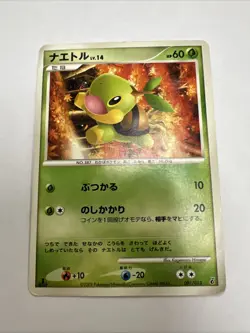 Turtwig 001/013 First Edition Damaged/ Heavy Played Japanese Pokemon Entry Pack - Image 1