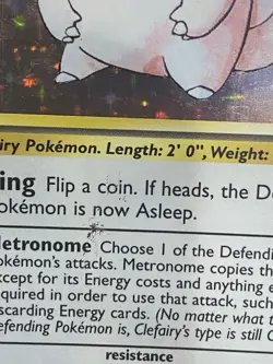 1999 Pokemon, Base Set, #5/102 Clefairy, Holo Rare - Image 3