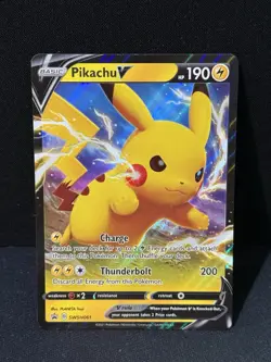 Pokemon TCG Pikachu V SWSH061 Black Star Promo SWSH Shining Fates - Image 1