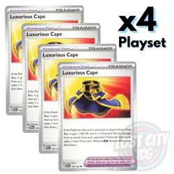 4x Luxurious Cape 166/182 (Playset) - Paradox Rift - x4 Playset Pokemon NM - Image 1
