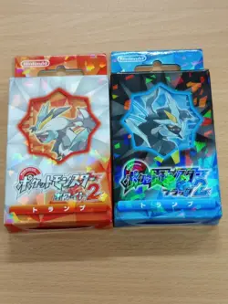 JAPAN 2012 POKEMON BLACK & WHITE POKER PLAYING CARDS DOUBLE SET BRAND New Sealed - Image 1