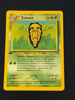 Kakuna 41/75 Pokemon Neo Discovery 1st Edition - Image 1