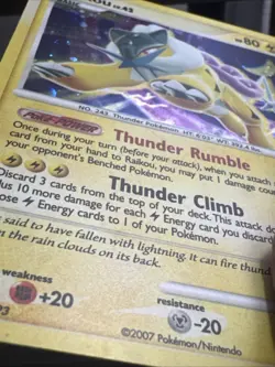 Pokemon TCG - Raikou 16/132 - Secret Wonders - Holo - LP - Image 2