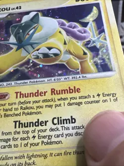 Pokemon TCG - Raikou 16/132 - Secret Wonders - Holo - LP - Image 3