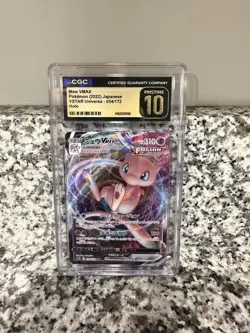 CGC Pristine 10 Mew VMAX 054/172 S12a VSTAR Universe Triple Rare Holo JP 2022 - Image 1