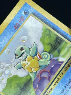 1999 TCG Pokemon #63/102 Squirtle Non Holo Base Set MP - Image 4