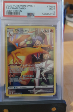 Pokemon 2022 Charizard. TG03 Lost Origin. PSA 9 - Image 1