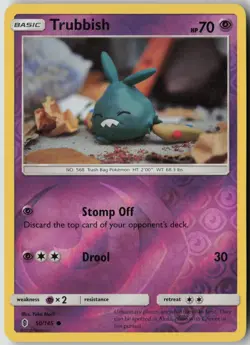 Trubbish 50/145 Common Guardians Rising Pokemon Reverse Holo Lightly Played - Image 1