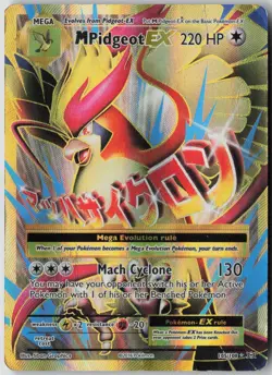 M Pidgeot EX 105/108 Ultra Rare Evolutions Pokemon Holo Moderately Played - Image 1