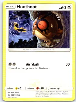 Hoothoot 165/236 Common Unified Minds Pokemon LP - Image 1