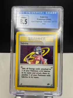 Sabrina (2000) Gym Challenge Holo Trainer #20/132 CGC 8.5 NM / Mint+ Pokemon TCG - Image 1