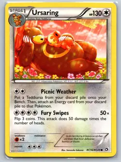 URSARING RC16/RC25 HOLO LEGENDARY TREASURES: RADIANT COLLECTION POKEMON HOLO MP - Image 1
