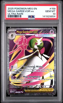 Mega Gardevoir EX 159/132 Ultra Rare Meg En-Mega Evolution Pokemon PSA 10 - Image 1