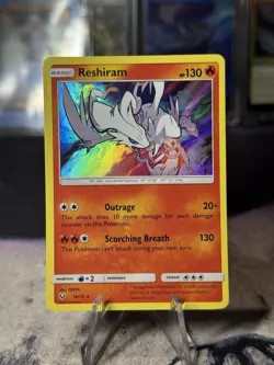 Reshiram 14/73 Shining Legends Holo Pokemon TCG Near Mint - Image 1