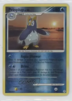 Prinplup Reverse Foil Pokemon Diamond & Pearl Base Set #58 2007 - Image 1
