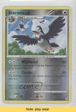 Staravia Reverse Foil Pokemon Diamond & Pearl Base Set #64 2007 READ fm0 - Image 1