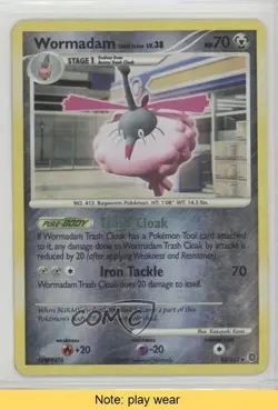 Wormadam (Trash Cloak) Reverse Foil Pokemon Diamond & Pearl Secret Wonders 2f4 - Image 1