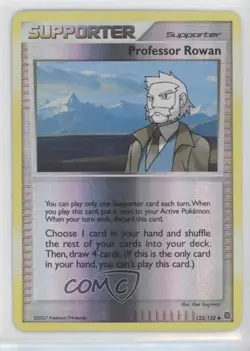 Professor Rowan Reverse Foil Pokemon Diamond & Pearl Secret Wonders #123 2007 - Image 1
