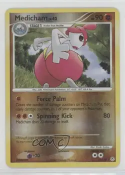 Medicham Reverse Foil Pokemon Diamond & Pearl Base Set #32 2007 - Image 1