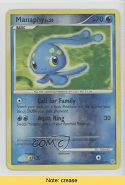 Manaphy Reverse Foil Pokemon Diamond & Pearl Base Set #9 2007 READ 3c5 - Image 1