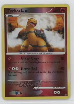 Torkoal Reverse Foil Pokemon Platinum #100 2009 - Image 1
