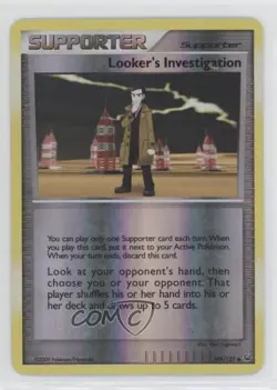 Looker's Investigation Reverse Foil Pokemon Platinum #109 2009 - Image 1