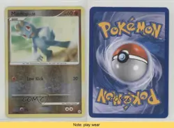 Machop Reverse Foil Pokemon Diamond & Pearl Base Set #86 2007 READ 2f4 - Image 3