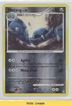 Metang Reverse Foil Pokemon Diamond & Pearl Legends Awakened #64 2008 READ 2f4 - Image 1