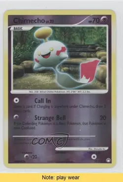 Chimecho Reverse Foil Pokemon Diamond & Pearl Mysterious Treasures #22 READ fm0 - Image 1
