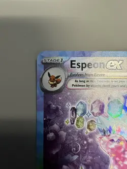 2025 Pokemon Scarlet and Violet Prismatic Evolutions #155 Espeon ex SIR - Image 2