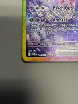 2025 Pokemon Scarlet and Violet Prismatic Evolutions #155 Espeon ex SIR - Image 4