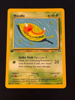 Weedle 70/75 Pokemon Neo Discovery 1st Edition - Image 1