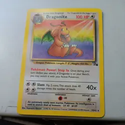Dragonite 19/62 Pokemon TCG - Fossil Non Holo Rare NM - Image 1