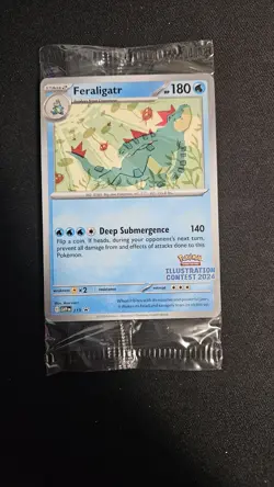 Pokemon TCG Illustration Contest 2024 Sealed Feraligatr Pikachu Toxtricity EX - Image 1