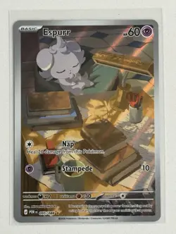 Pokemon Espurr Illustration Rare Holo 095/088 NM 60 HP Eng - Image 1