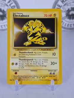 ELECTABUZZ 20/102 POKEMON 1999 WJB0260 - Image 1