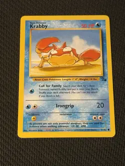 Kingler 38/62 - Pokemon Fossil 2 - Image 1