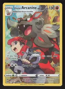 Hisuian Arcanine TG08/TG30 Pokemon Lost Origin NM - Image 1